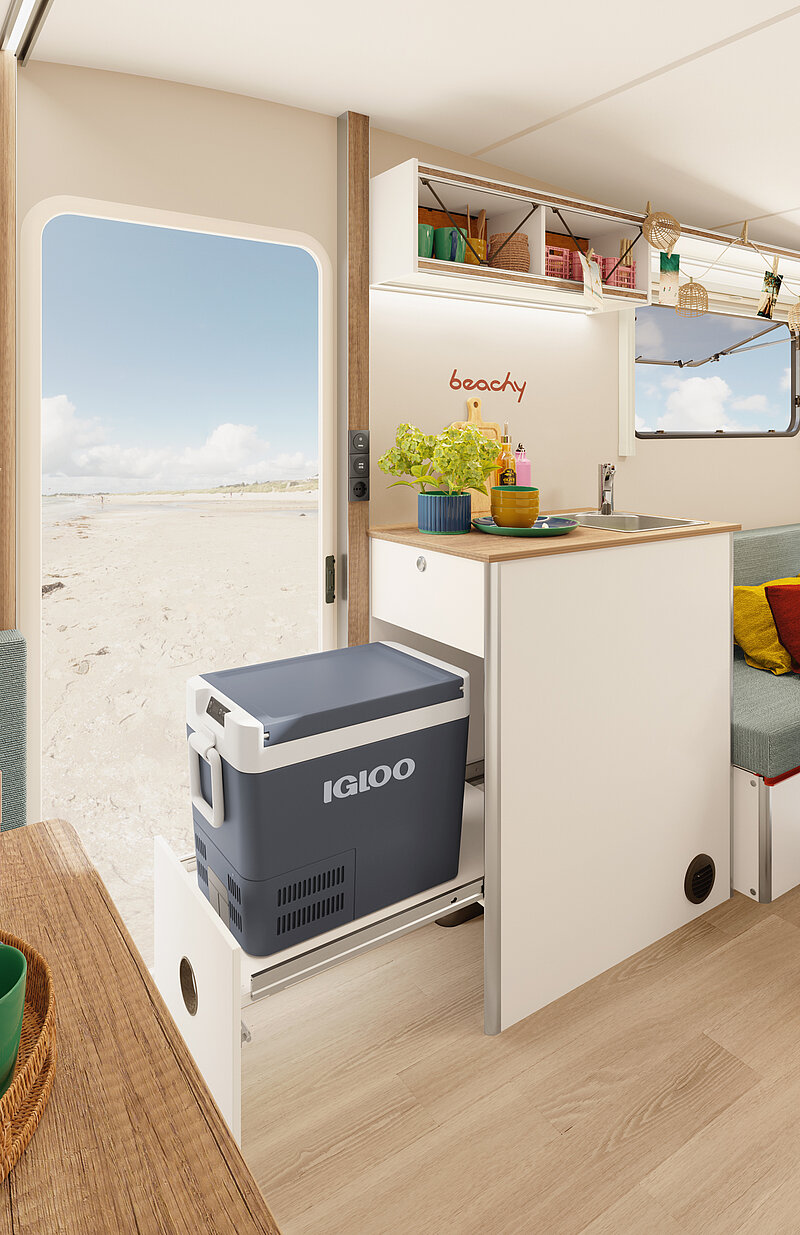 Hobby Beachy 420+ koelkast