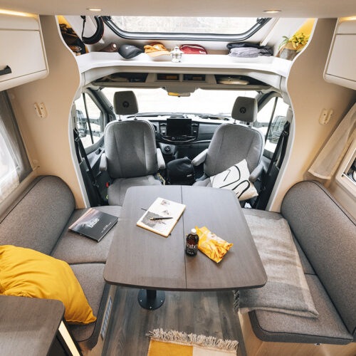 Unlimited Sunlight UNLTD motorhome with face-to-face seating group for outdoor enthusiasts