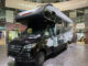 Dethleffs Graneo motorhome with overcab alcove bed, on Mercedes chassis, displayed at trade show